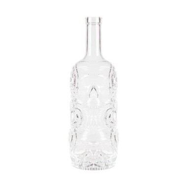 Logotip en relleu Ampolles de vidre de whisky 700ml